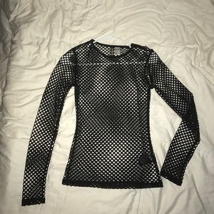 h&m fishnet top